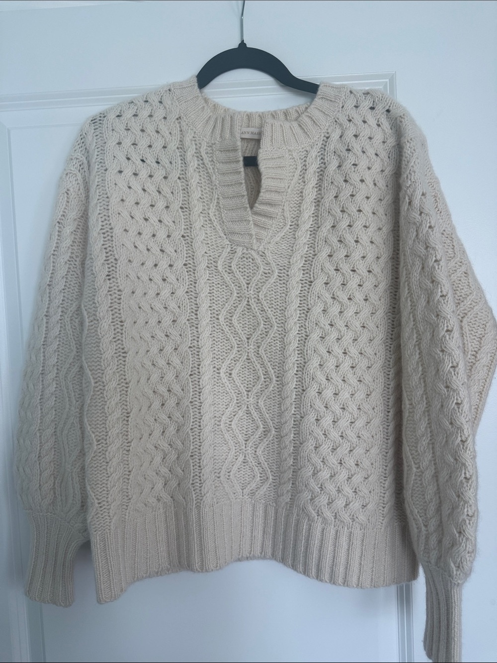 Ann Mashburn cable-knit cashmere sweater